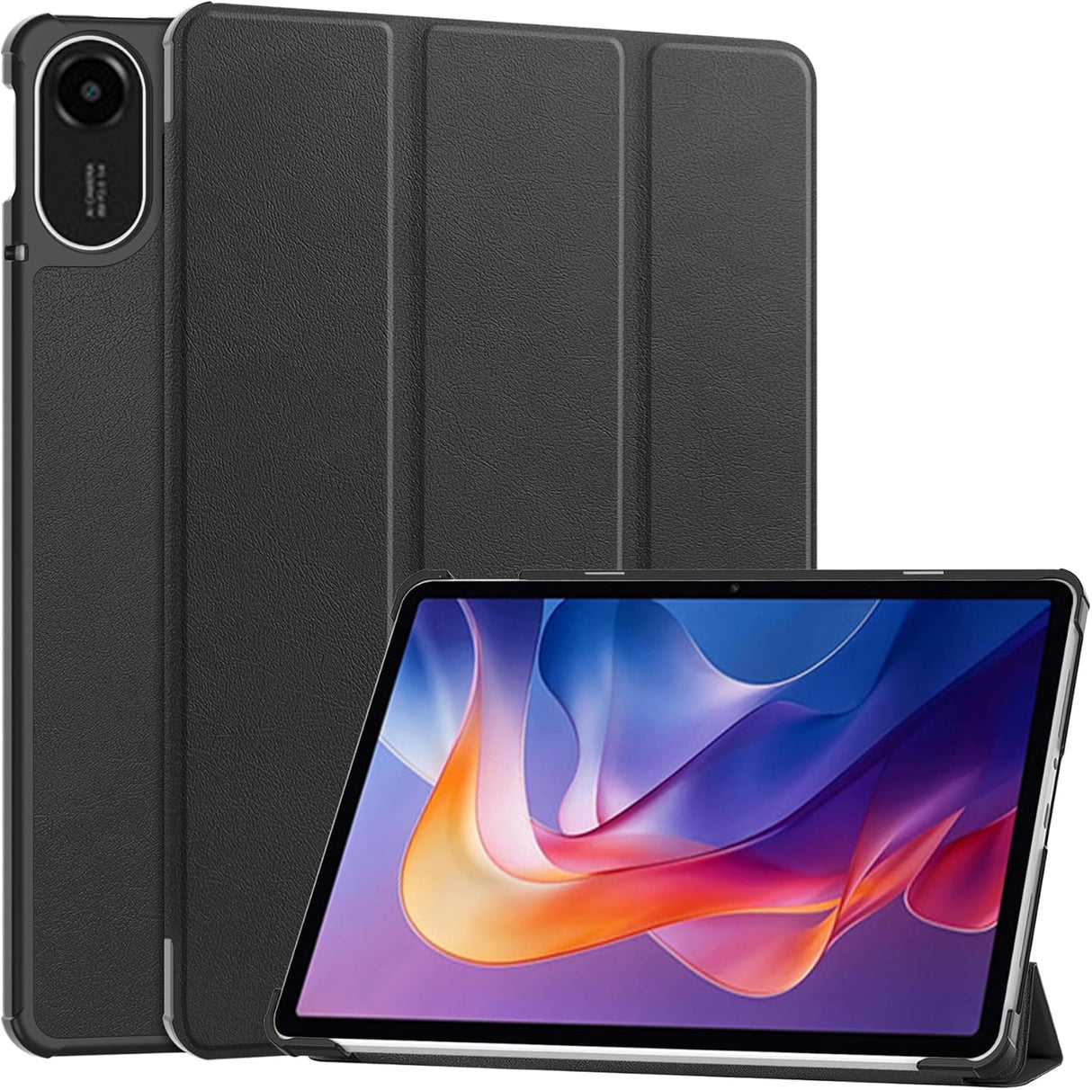 Yimico for Xiaomi Redmi Pad 2 11 Inch 2025 Case, Ratesell Lightweight Trifold Stand Smart Case Cover with Auto Wake/Sleep for Redmi Pad2 11 Inch (Black, Redmi Pad 2)