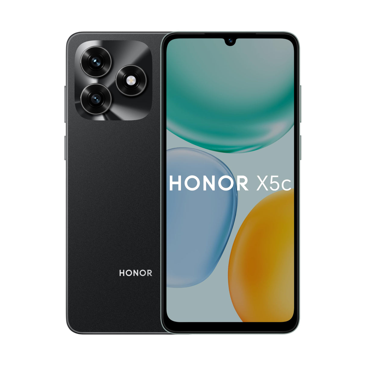 هاتف ذكي HONOR X5c 4G، ذاكرة وصول عشوائي (RAM) سعة 4 جيجابايت، ذاكرة تخزين داخلية سعة 64 جيجابايت، ثنائي الشريحة، بطارية 5260 مللي أمبير/ساعة، شاشة 6.74 بوصة، معدل تحديث 90 هرتز، أسود ليلي - إصدار الشرق الأوسط