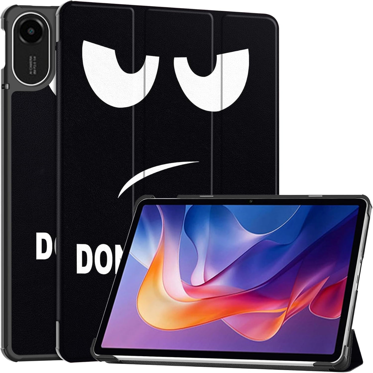 Yimico for Xiaomi Redmi Pad 2 11 Inch 2025 Case, Ratesell Lightweight Trifold Stand Smart Case Cover with Auto Wake/Sleep for Redmi Pad2 11 Inch (Big Eye, Redmi Pad 2)