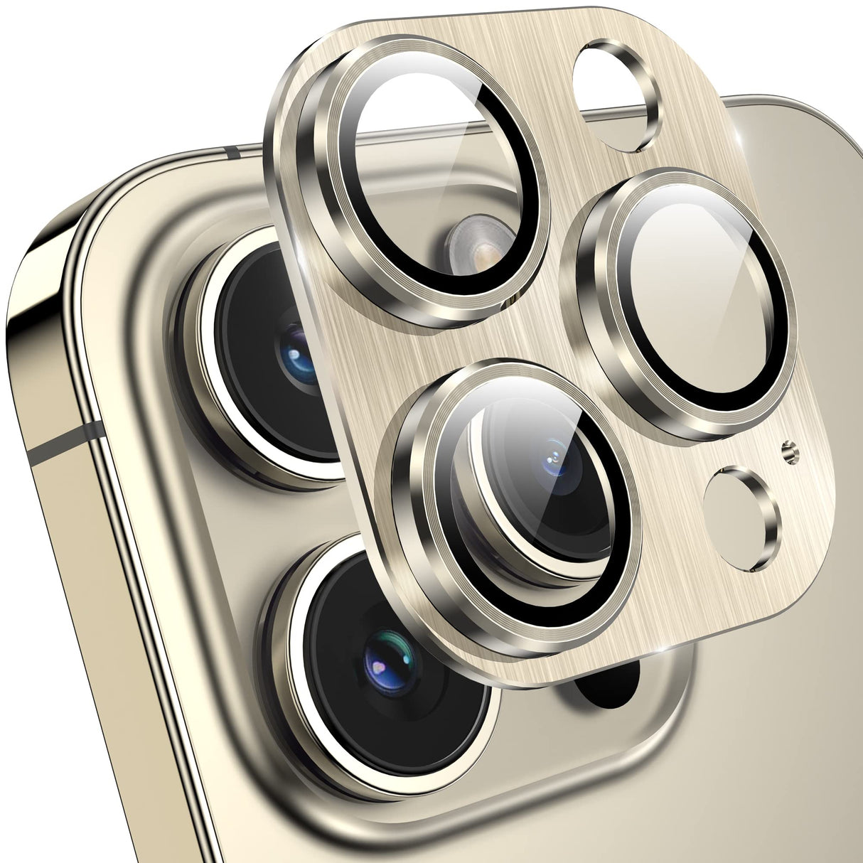 واقي عدسة الكاميرا من الزجاج المقوى YWXTW لهاتف iPhone 14 Pro Max، حماية كاملة ثلاثية الأبعاد، تقنية الدائرة الليلية، امتصاص أقوى