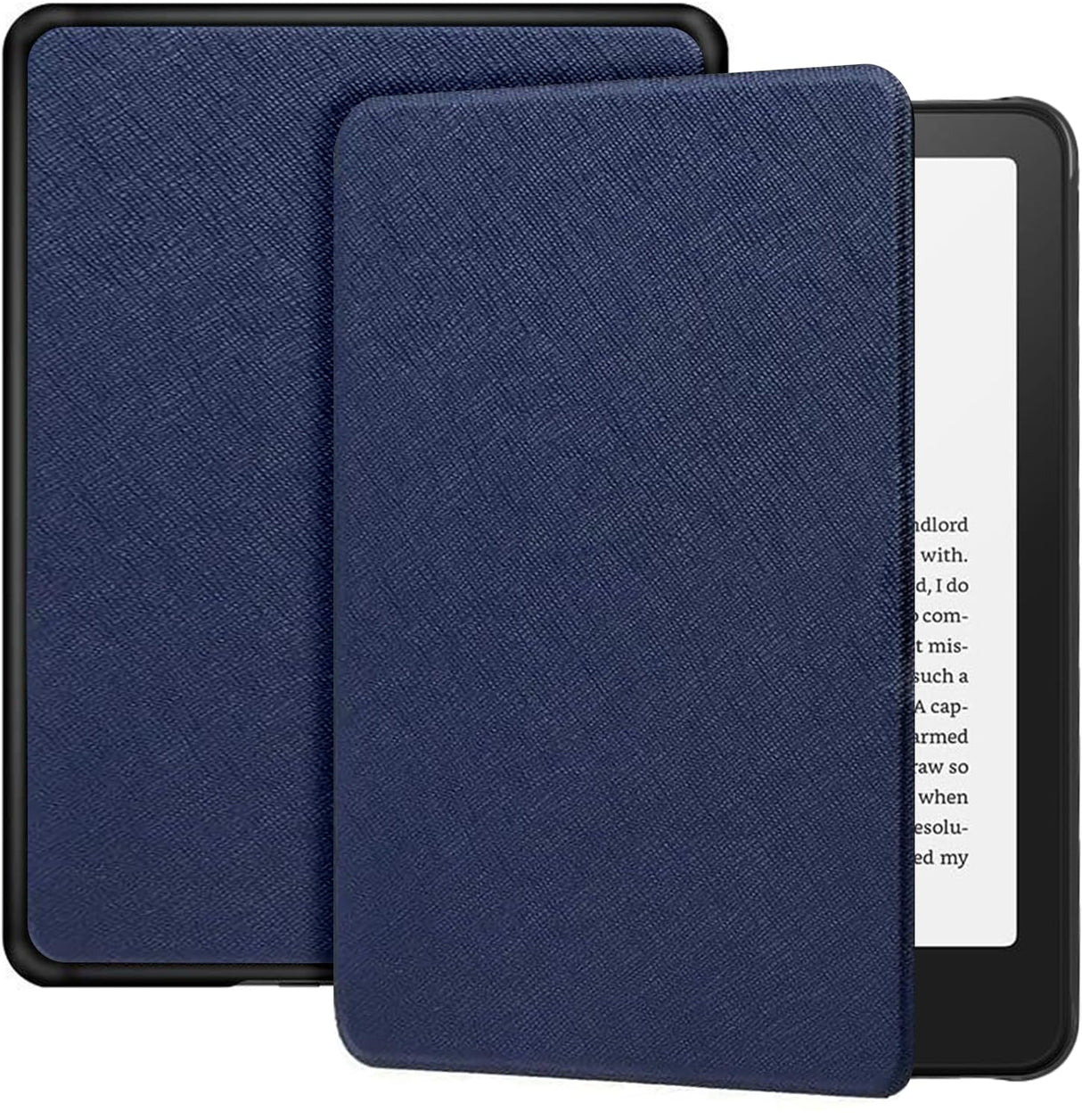 غطاء تيرسلي سليم شيل لجهاز كيندل بيبر وايت الجديد كليًا مقاس 7 بوصات، إصدار 2024 أو كيندل بيبر وايت سيجنيتشر 2024، غطاء شيل ذكي مع خاصية السكون/التنشيط التلقائي (أزرق)