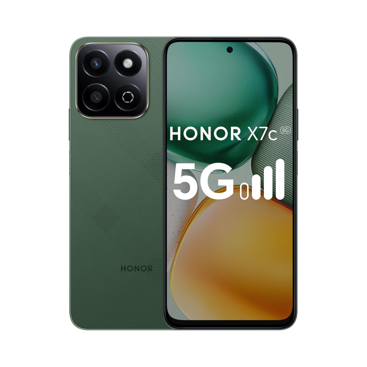 HONOR X7c 5G 8GB RAM (4+4GB RAM Turbo) 256GB Dual SIM Forest Green With Free 35W Fast Charger - Middle East Version