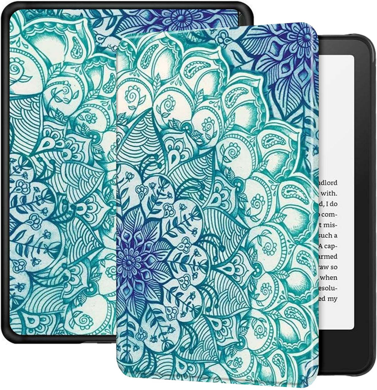 T Tersely Slimshell PU Leather Case Cover for All-New Kindle 11th Generation 2024/2022 Release (Will not fit Kindle Paperwhite or Oasis), Smart Shell Cover with Auto Sleep/Wake (Emerald Green)