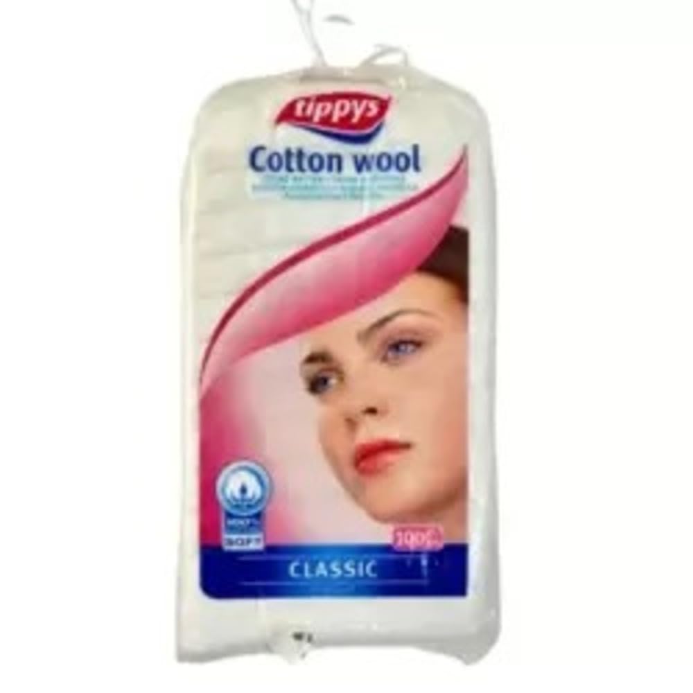 Tippys Make Up Classic Precut Pure Cotton Wool 100percent Soft- 100gms