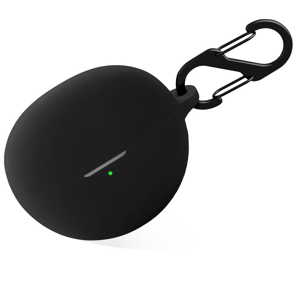 WELYOK Soft Silicone Case Compatible with Huawei FreeClip, Protective Cover with Keychain