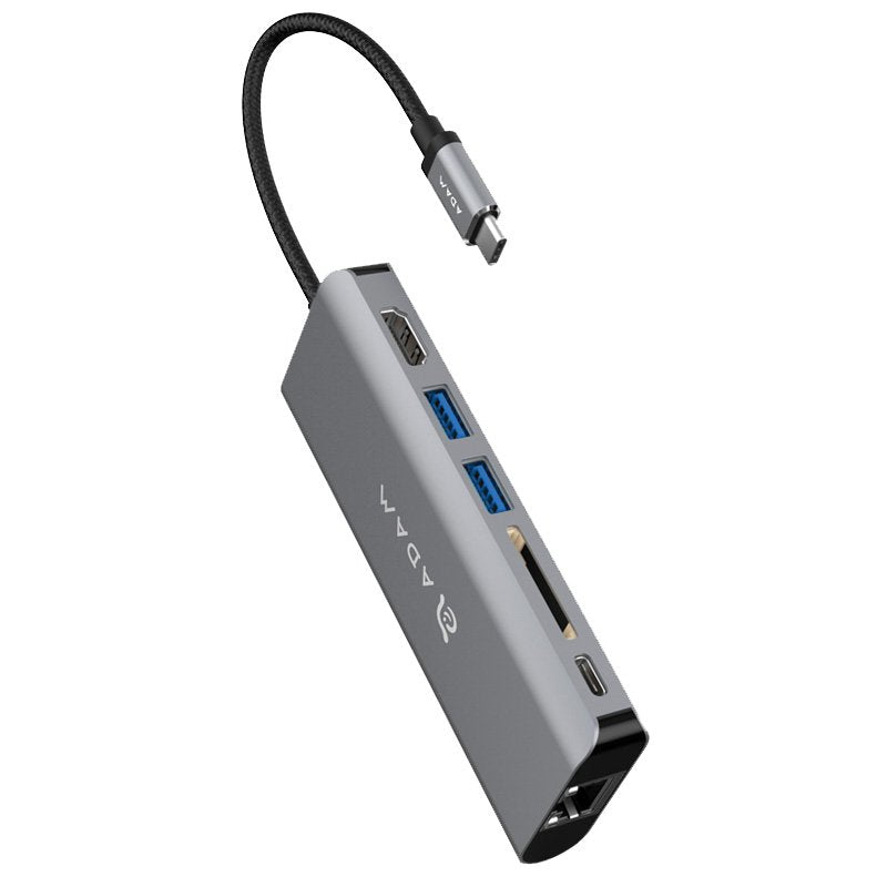 Adam Elements USB 3.1 USB Type C (USB-C) 6 منافذ موزع