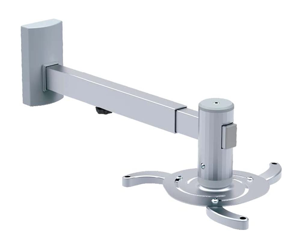 حامل جهاز العرض AWH على الحائط، حامل جهاز العرض العالمي على السقف، حامل مسرح جهاز العرض القابل للتعديل على السقف، حامل جهاز العرض، سعة وزن تصل إلى 22 رطلاً.