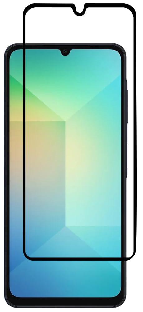 Al-HuTrusHi Screen protector compatible with Samsung Galaxy A06 Screen Protector Tempered Glass [Anti-Glare][HD Full Coverage][Easy Installation][Touch Sensitive]