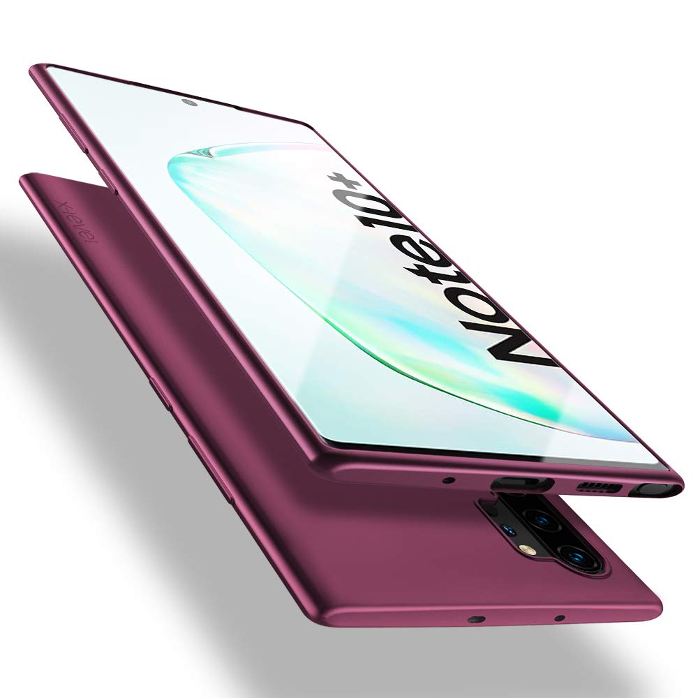 X-level Galaxy Note 10+ /Note 10 Plus 5G Case， Slim Fit Soft TPU Ultra Thin Note 10 Plus Mobile Phone Cover Matte Finish Coating Grip Phone Case for Women Compatible Samsung Note 10 Plus 5G