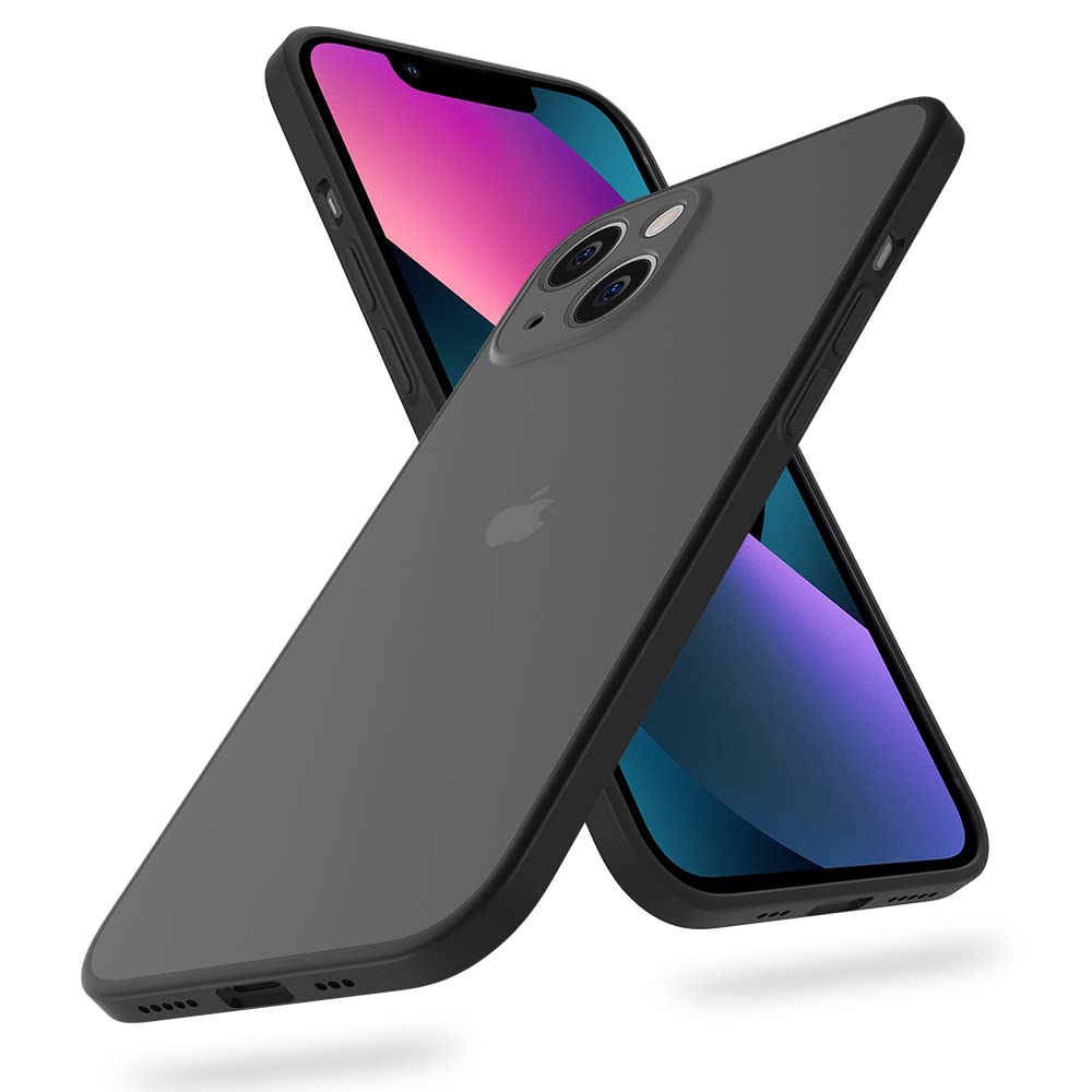 جراب X-Level iPhone 13 مقاوم للصدمات بلمسة نهائية غير لامعة، حماية عسكرية من مادة TPU، مصد عالي القوة، ظهر شفاف، جرابات واقية لهاتف iPhone 13