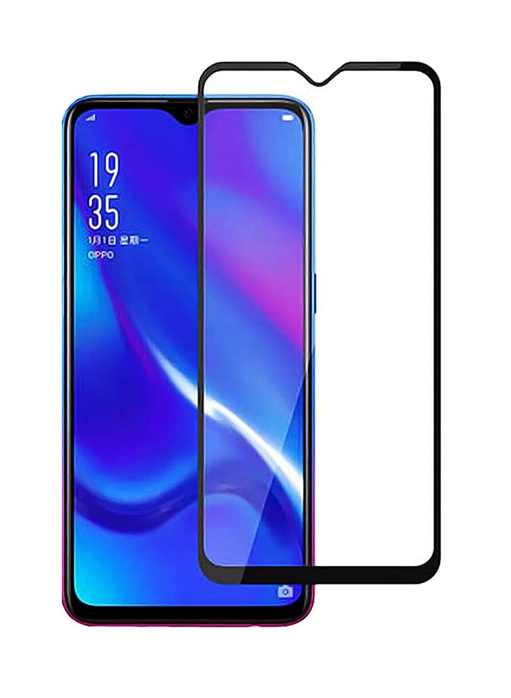 واقي شاشة من الزجاج المقوى لهاتف Oppo Reno 3 أسود