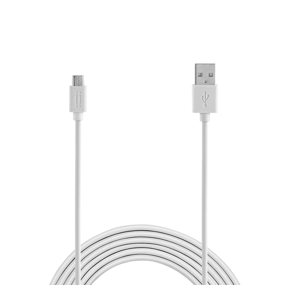 كابل أينو إيطالي AICMCRUSB-WH Micro USB إلى USB قابل للعكس - أبيض (عبوة من قطعة واحدة)