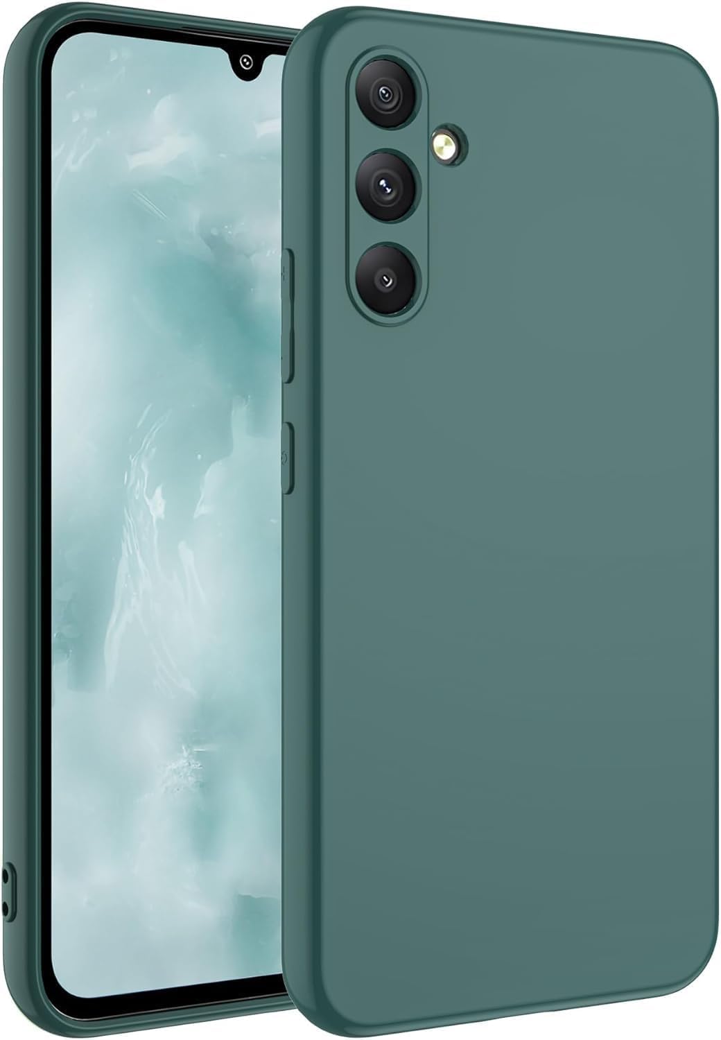 Zubitech Samsung Galaxy A56 5G Case Cover Soft Silicone Slim fit TPU Case Light weight Back Cover Matte Finish Shockproof Cover Anti fingerprint Case Designed For Samsung Galaxy A56 5G (Green)