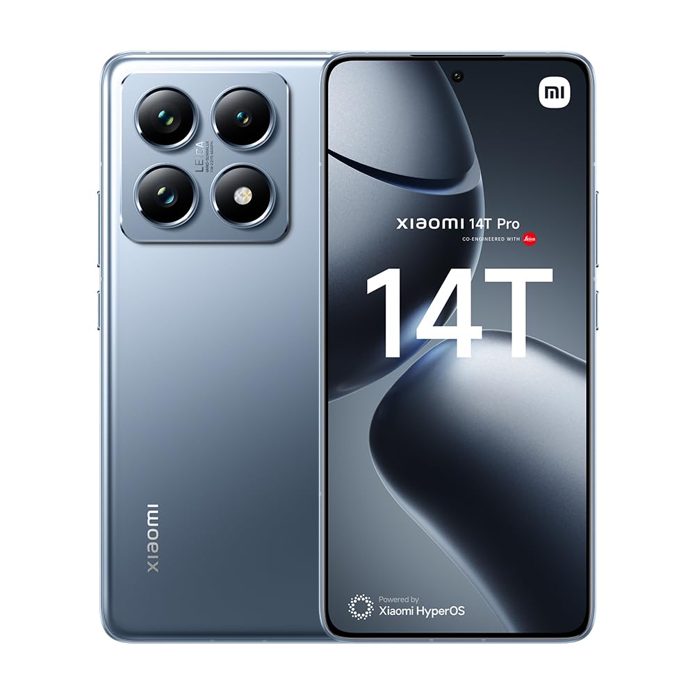 Xiaomi 14T Pro 5G Mobile, Titan Blue (12GB RAM+512GB) | MediaTek 9300+ | 6.67" Amoled 144Hz display | Leica Triple Camera 50+50+12MP, 32MP Front camera