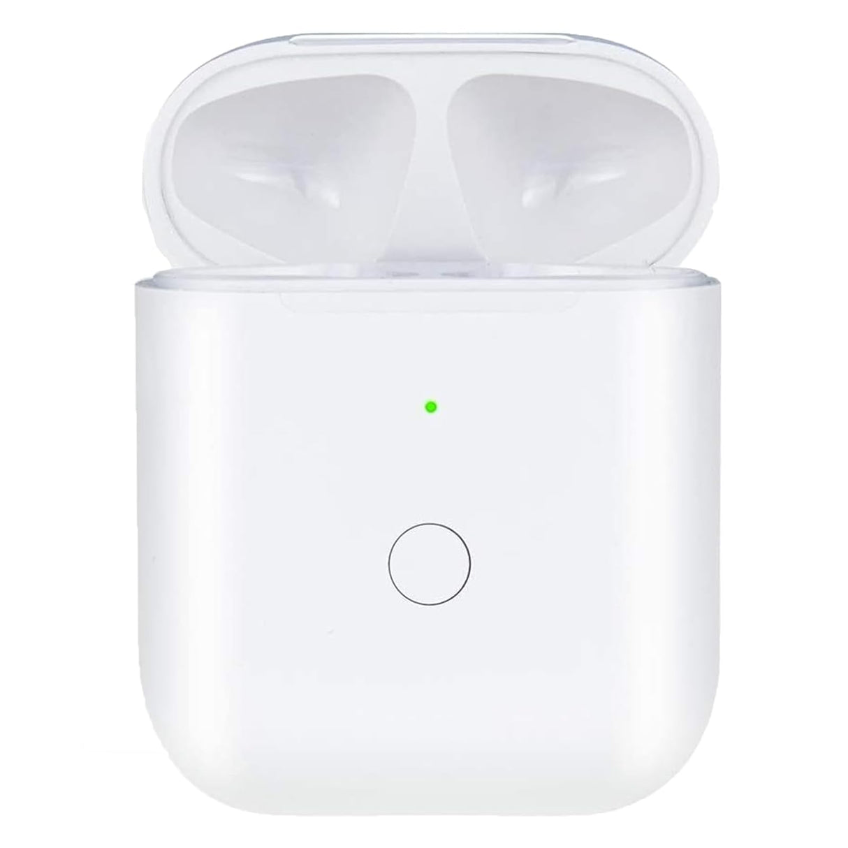 حافظة شحن لاسلكية من Alimingyan لأجهزة Airpods 1 و2 وAirpods 1 2 lightning مع زر مزامنة الاقتران عبر البلوتوث (Airpods 1 2 lightning)