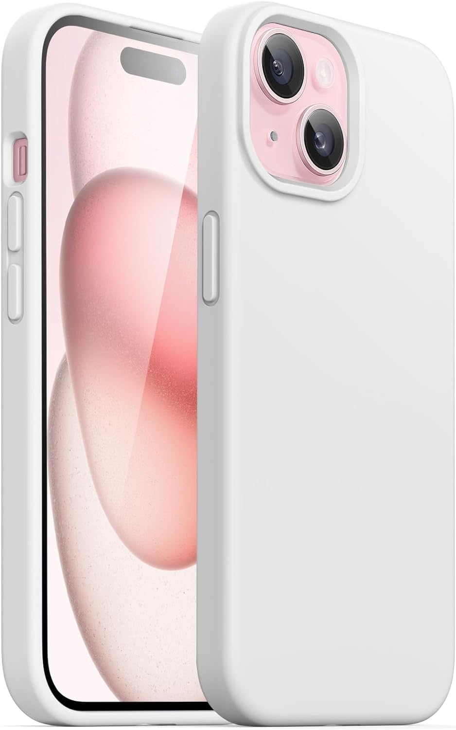 YU WELL iPhone 15 Case Clear 6.1 inch Anti-Yellowing iPhone 15 Cover Transparent Slim Thin Crystal Clear iPhone 15 Case Shockproof Protective Phone Case Cover For Apple iPhone (Iphone 15 plus White)