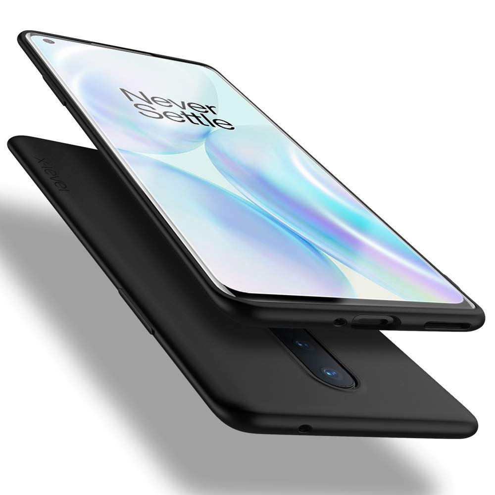 X-level Oneplus 8 Case, Mobile Phone Case Soft TPU Matte Finish Slim Fit Ultra Thin Light Protective Cell Phone Back Cover for Oneplus 8-Black
