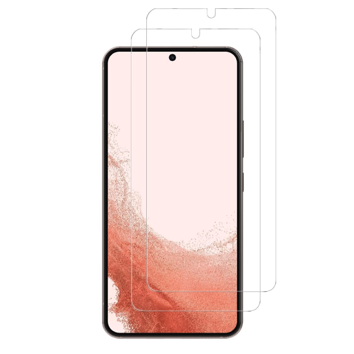 واقي شاشة VIESUP عالي الوضوح لهاتف Samsung Galaxy S22+ Plus 5G - [عبوة من قطعتين] واقي شاشة مقاوم للخدش بصلابة 9H سهل التركيب واقٍ من الزجاج المقوى لهاتف Galaxy S22+ 5G - 2022