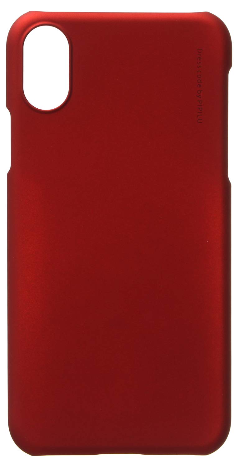 X-Level Metallic Back Cover For Apple iPhone X, Red