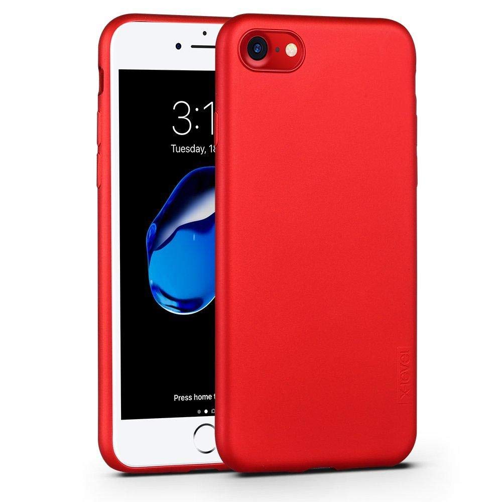 غطاء حماية ناعم من سلسلة Guardian TPU لهاتف iPhone 7 (4.7 بوصة) من X-Level - أحمر