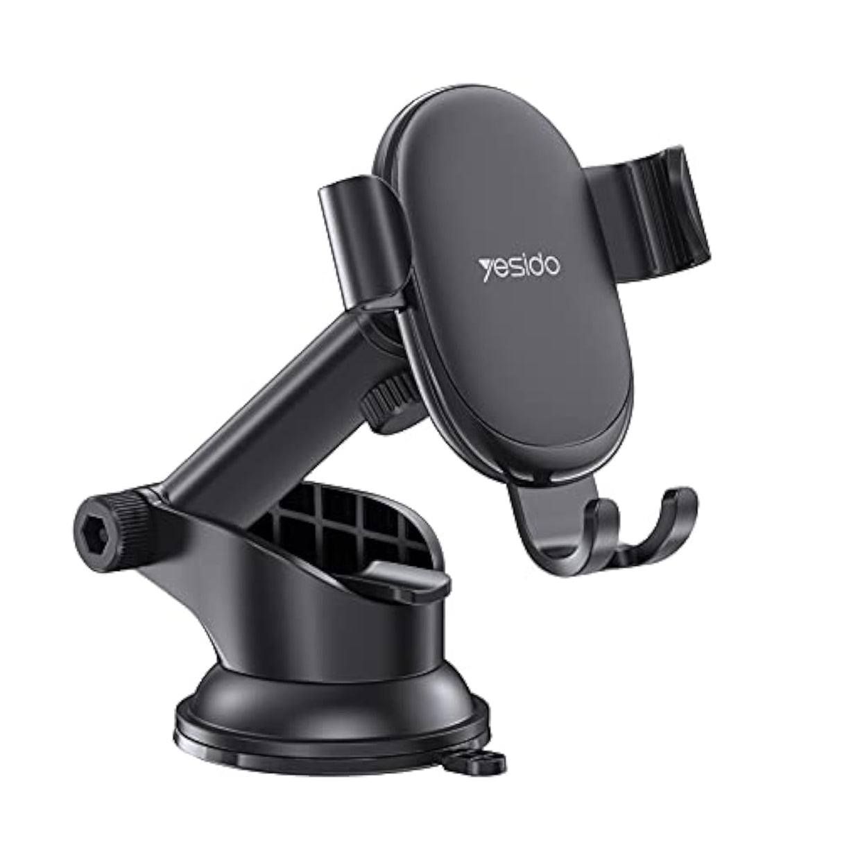 حامل هاتف تلسكوبي مثبت على لوحة القيادة والزجاج الأمامي للسيارة من Yesido C120