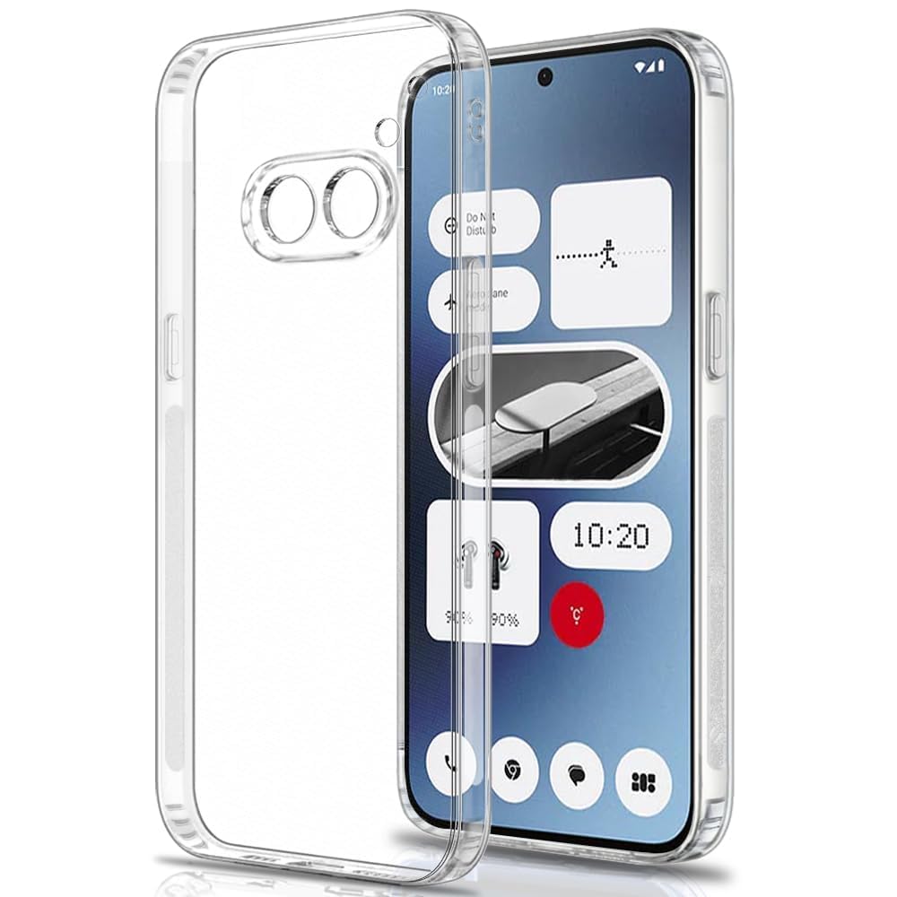 Zubitech Case for Nothing 2A / Nothing 2A Plus Premium Ultra Clear Soft Slim Back Cover Case with Camera Protection and Dust Proof Transparent Back Cover Designed for Nothing Phone 2A / 2A PLus