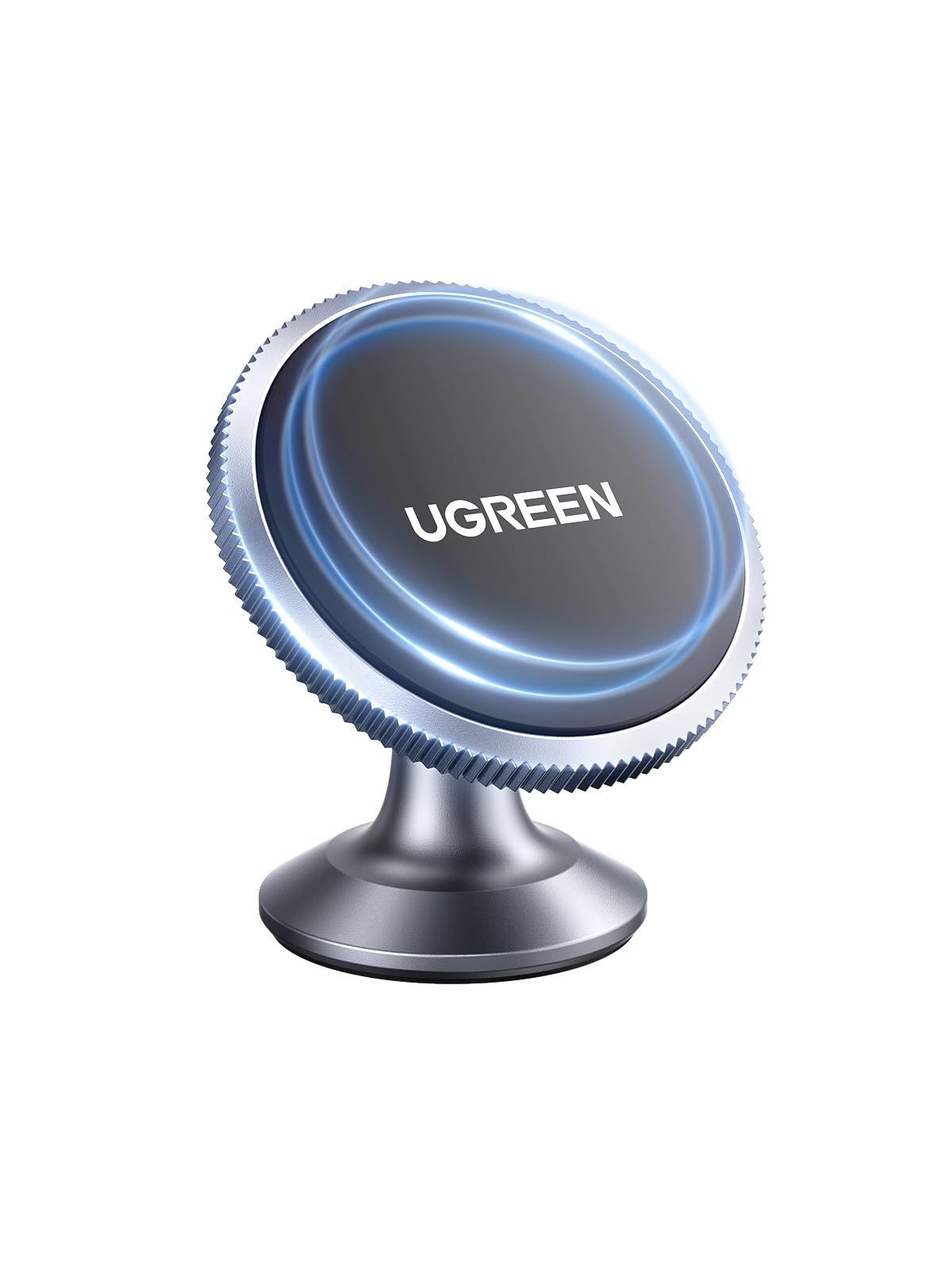 UGREEN Magnetic Car Phone Holder Car Mount, [360° Rotation Super Stable], One-hand Auto Lock, Mobile Holder Accessories, Fit for iPhone 17/16/15/14, Samsung S25/24/23/Z Flip, 2 Metal Plates included