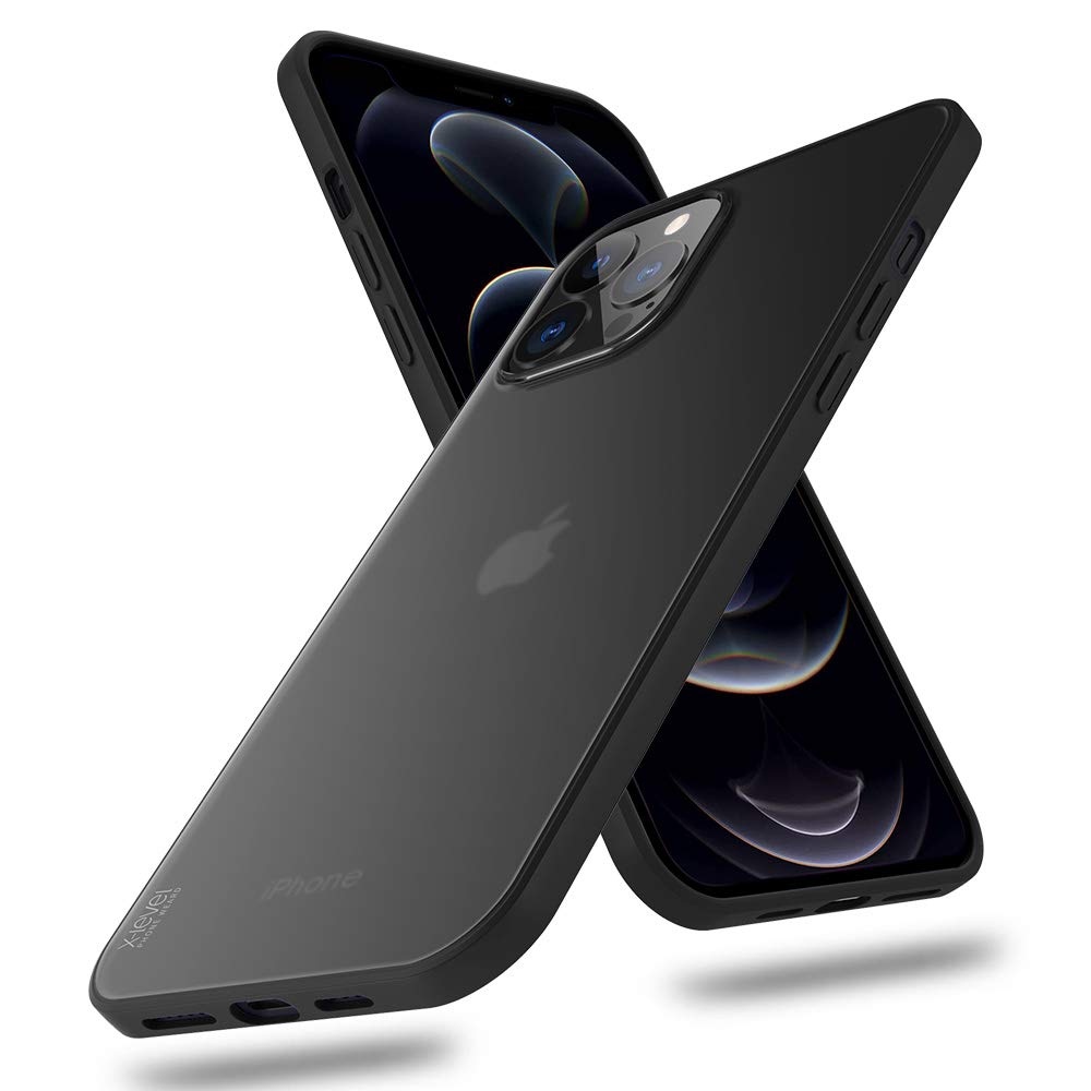 جراب X-level لهاتف iPhone 12 Pro Max رفيع للغاية بلمسة نهائية غير لامعة وغطاء خلفي صلب واقٍ بدرجة عسكرية مع حافة ناعمة ومصد مقاوم للصدمات ومضاد للسقوط لهاتف iPhone 12 Pro Max 6.7 بوصة (2020)