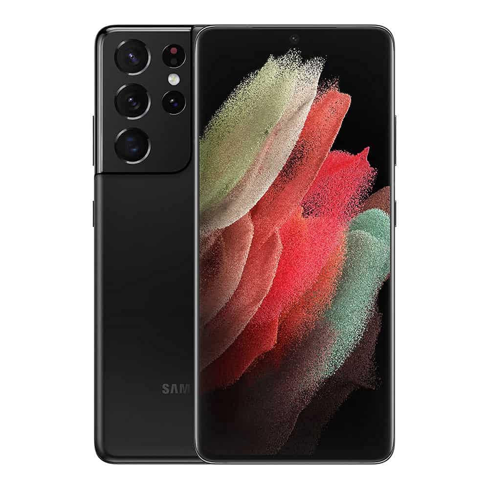 هاتف ذكي Samsung Galaxy S21 Ultra 5G Pro Grade رباعي الكاميرات تقريب 100x، فيديو 8K، هاتف ذكي ثنائي الشريحة، متوافق مع قلم S Pen، بطارية تدوم طوال اليوم، إصدار الإمارات العربية المتحدة، أسود فانتوم، 256 جيجابايت