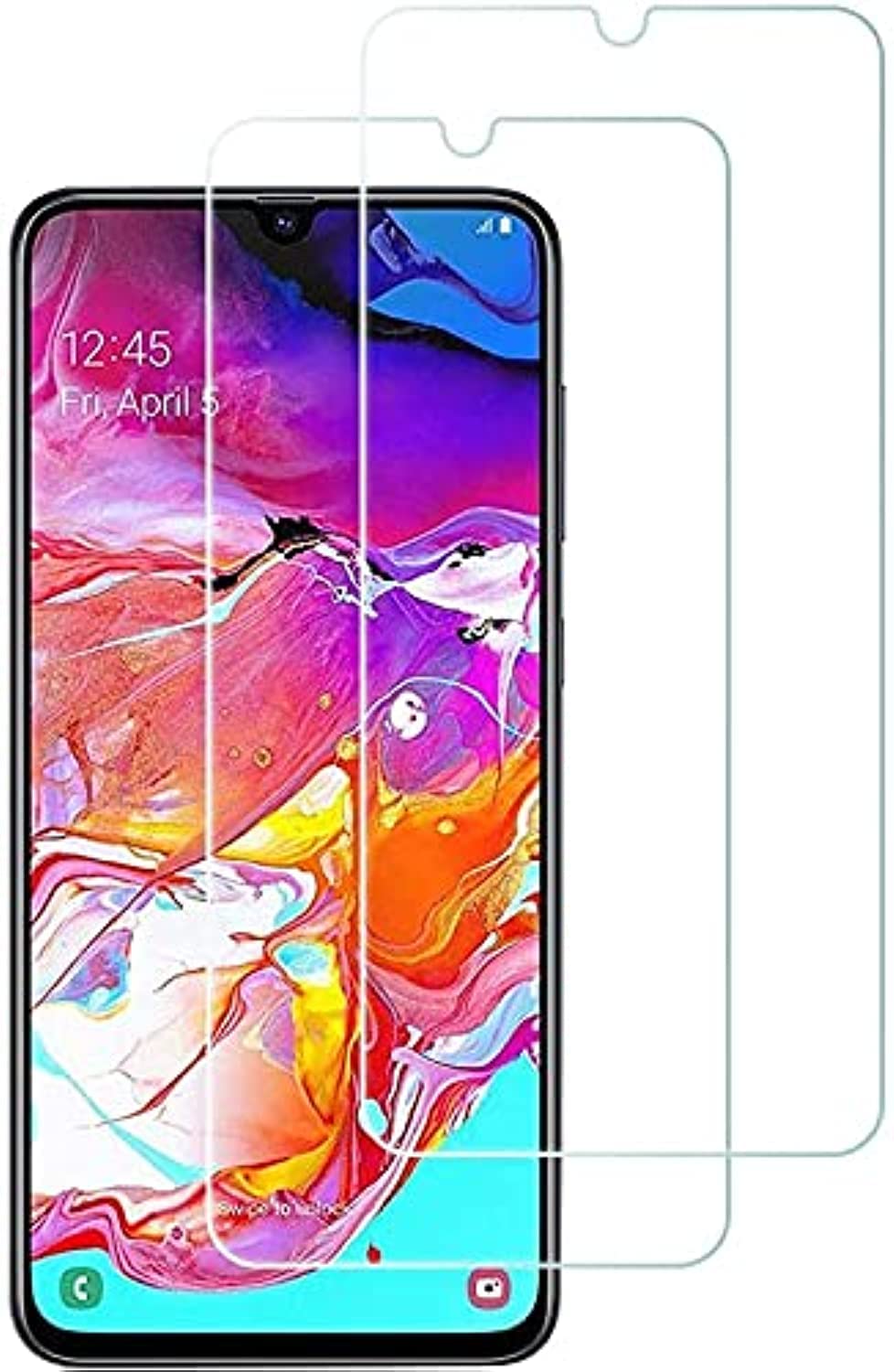 AWH Screen Protector for Samsung Galaxy A70, Tempered Glass Film