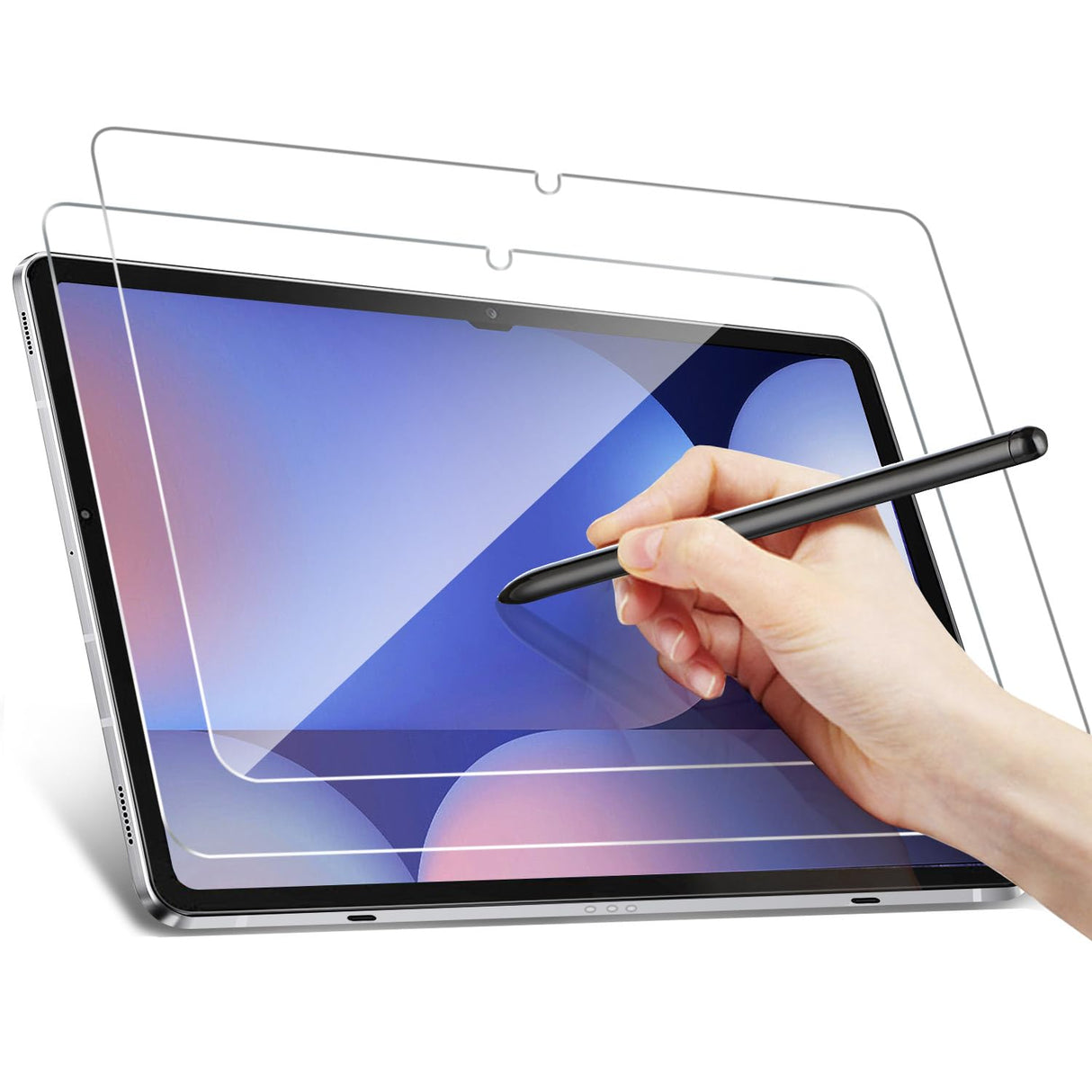 ZtotopCases Benazcap Screen Protector Compatible with Samsung Galaxy Tab S8+ /Galaxy Tab S7 FE/Galaxy Tab S7 Plus 12.4 inch, [2 Pack] Tempered Screen Protection
