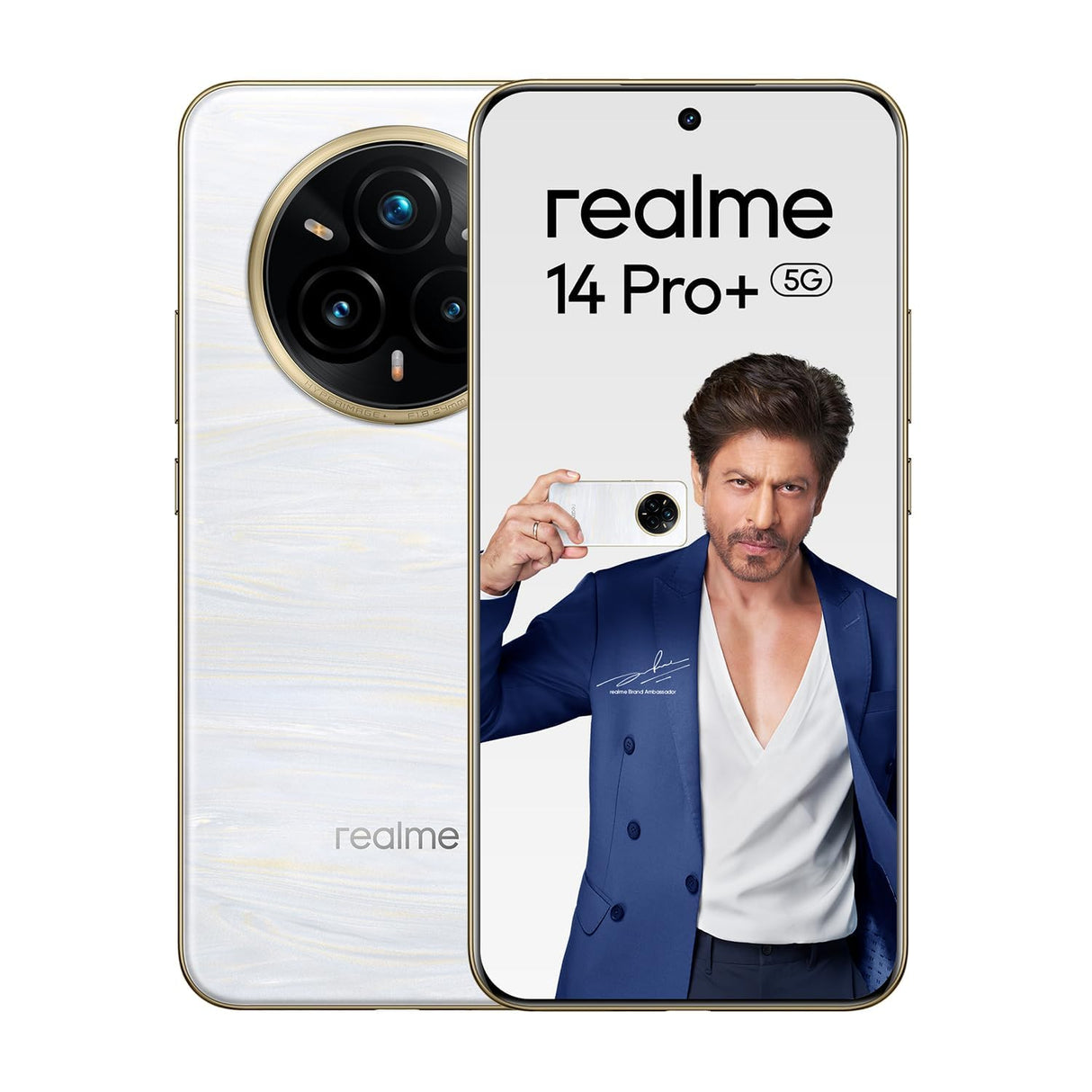 realme 14 Pro+ 5G Smartphone | 12GB RAM + 512GB | 6.83” OLED 120Hz Display | Snapdragon 7s Gen 3 | 50MP Periscope OIS Camera | 6000mAh | 80W Fast Charging | Android 15 | 12M Warranty (Pearl White)