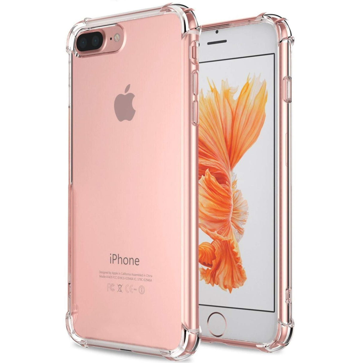 جراب Vultic iPhone 7 Plus / 8 Plus، وسادة امتصاص الصدمات [زوايا معززة] [مصد كريستال TPU] غطاء شفاف شفاف لهاتف Apple iPhone 7 Plus وiPhone 8 Plus (مصد شفاف)