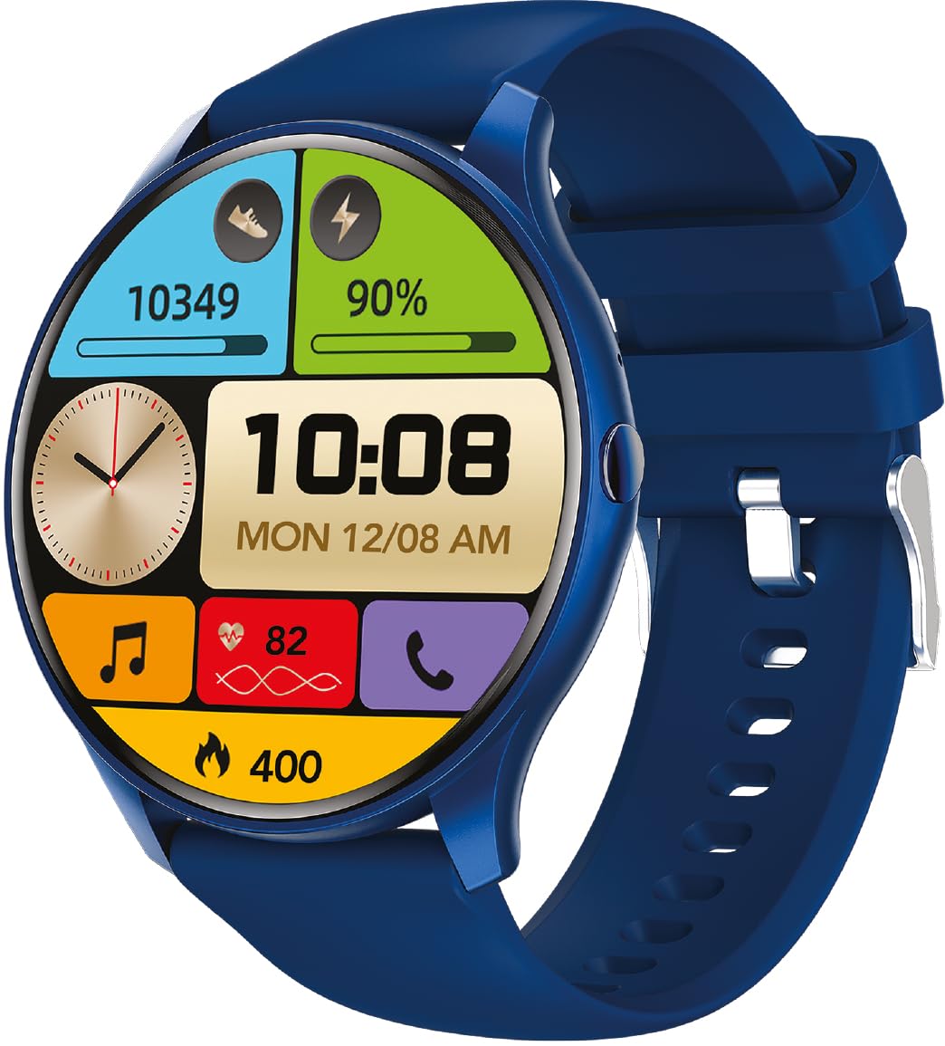 TOUCHMATE Super Slim AMOLED Calling Smartwatch with EXTRA Black STRAP worth AED 30