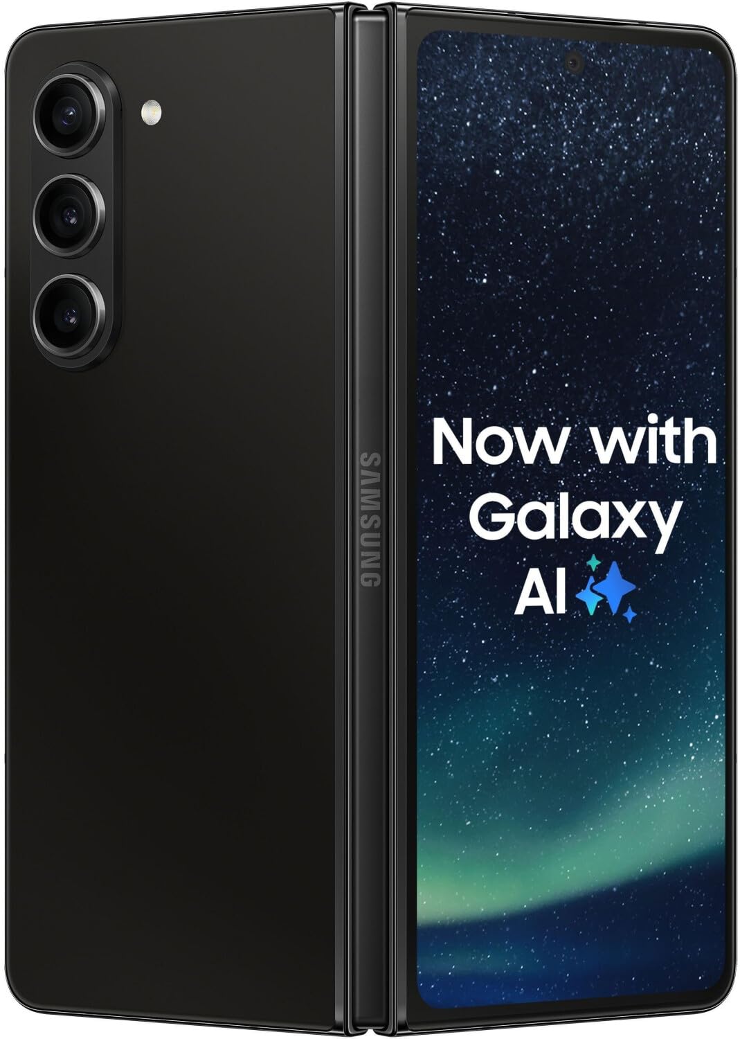 سامسونج جالاكسي زد فولد 5، ذاكرة وصول عشوائي (RAM) سعة 12 جيجابايت، سعة تخزين 512 جيجابايت، لون أسود فانتوم (الإصدار الدولي)