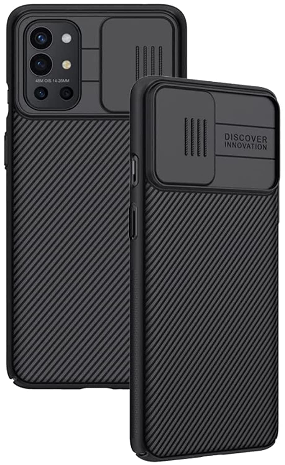 جراب AWH One Plus 9R، جراب Camshield مع حماية الكاميرا والخصوصية | غطاء كاميرا منزلق | ملائم بشكل نحيف | مضاد للانزلاق | جراب واقٍ مقاوم للخدش والصدمات لهاتف OnePlus 9R.