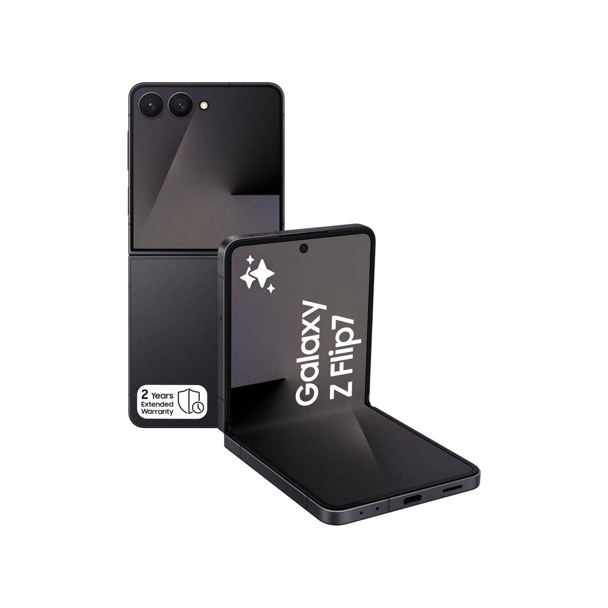 سامسونج جالكسي زد فليب 7، هاتف ذكي، لون أسود جيت، سعة تخزين 256 جيجابايت، ذاكرة 12 جيجابايت، كاميرا سيلفي بدقة 50 ميجابكسل، معالج 3 نانومتر، بطارية 4300 مللي أمبير/ساعة (إصدار الإمارات العربية المتحدة)