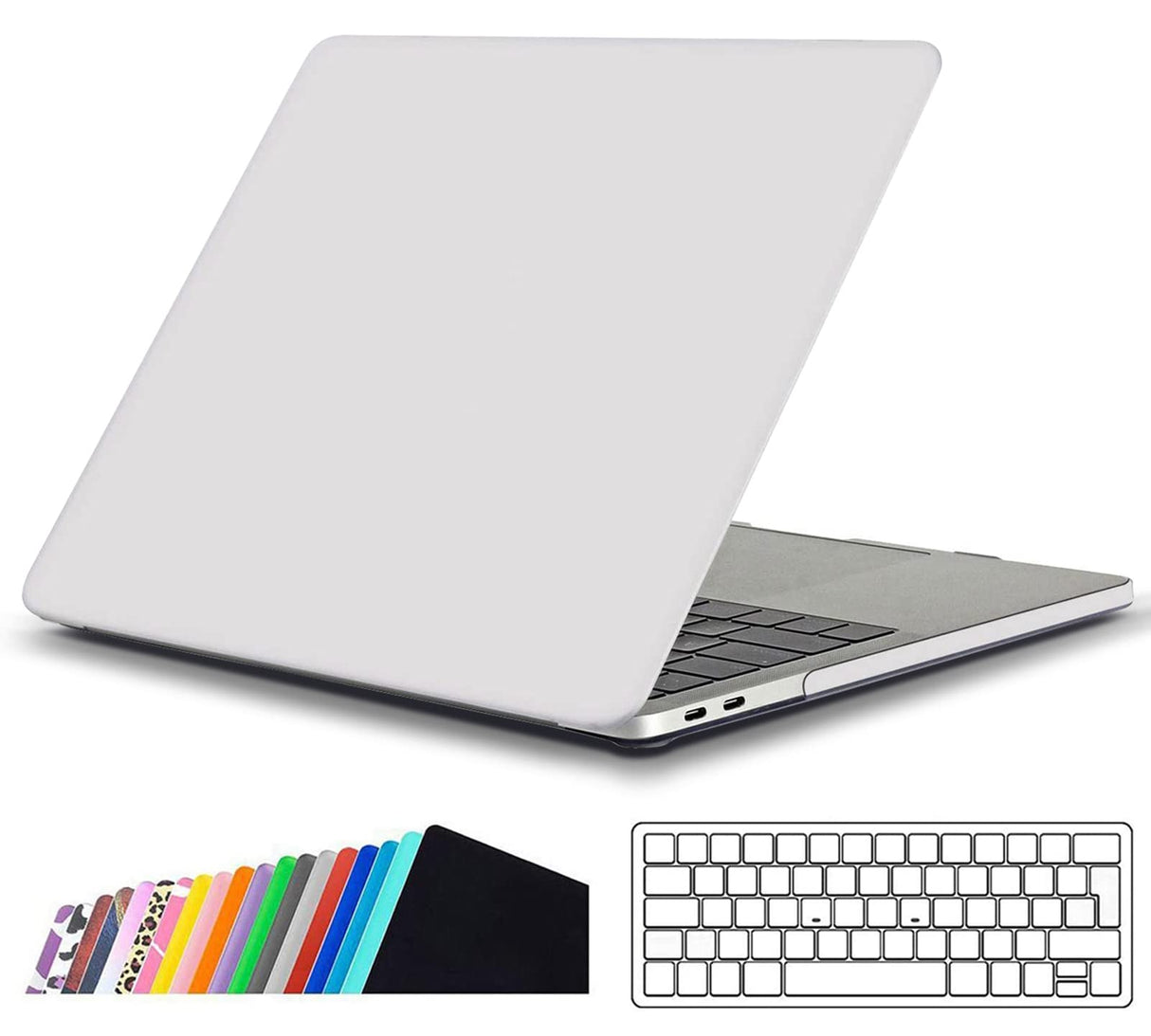 غطاء AWH الصلب لجهاز ماك بوك برو 15 بوصة، غطاء صلب رفيع لجهاز ماك بوك برو A1990 A1707 مع غطاء لوحة المفاتيح، غطاء واقٍ لجهاز ماك بوك برو 2019-2016 مع معرف اللمس، شفاف غير لامع.