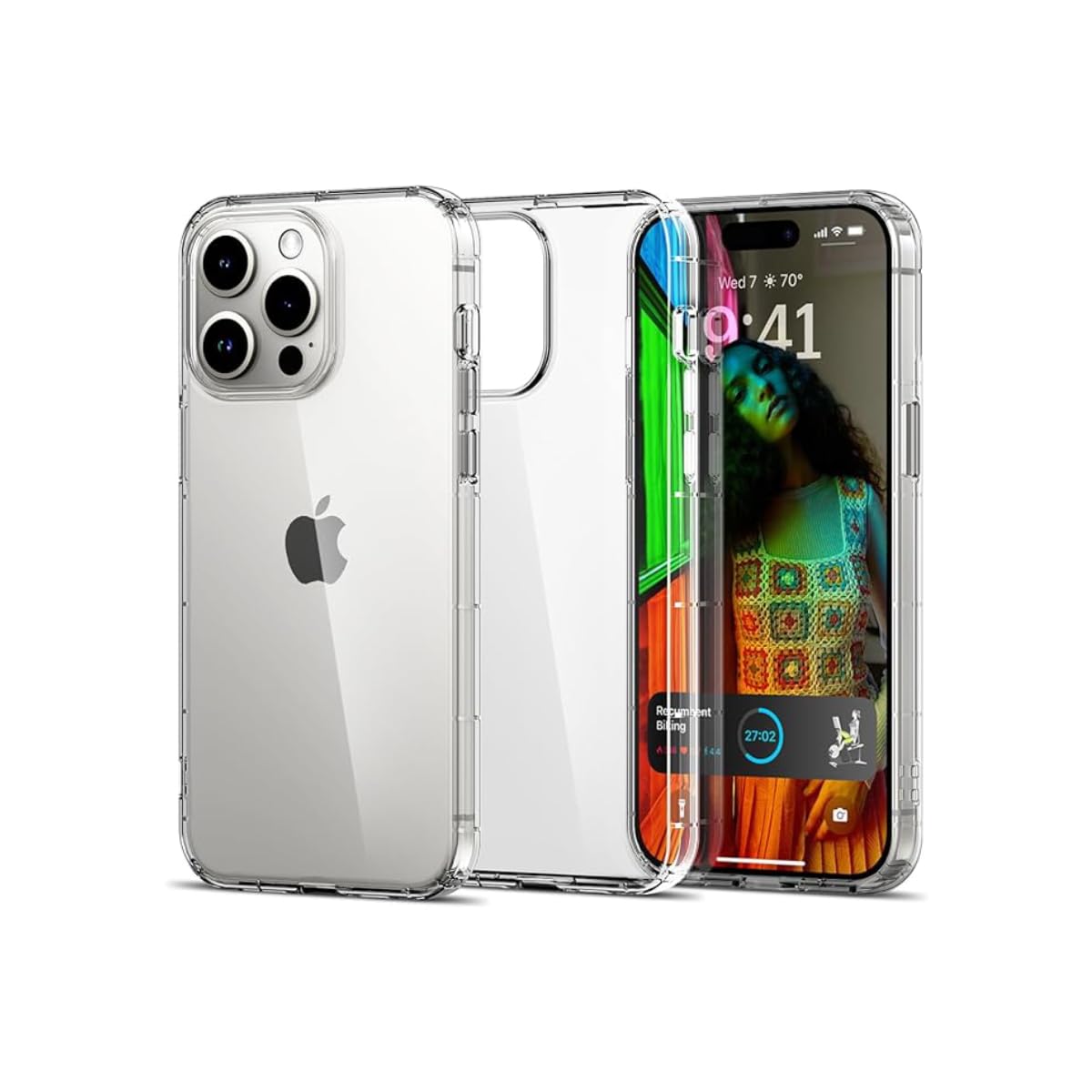 YU WELL iPhone 15 Case Clear 6.1 inch Anti-Yellowing iPhone 15 Cover Transparent Slim Thin Crystal Clear iPhone 15 Case Shockproof Protective Phone Case Cover For Apple iPhone (iPhone 15 Pro Clear)