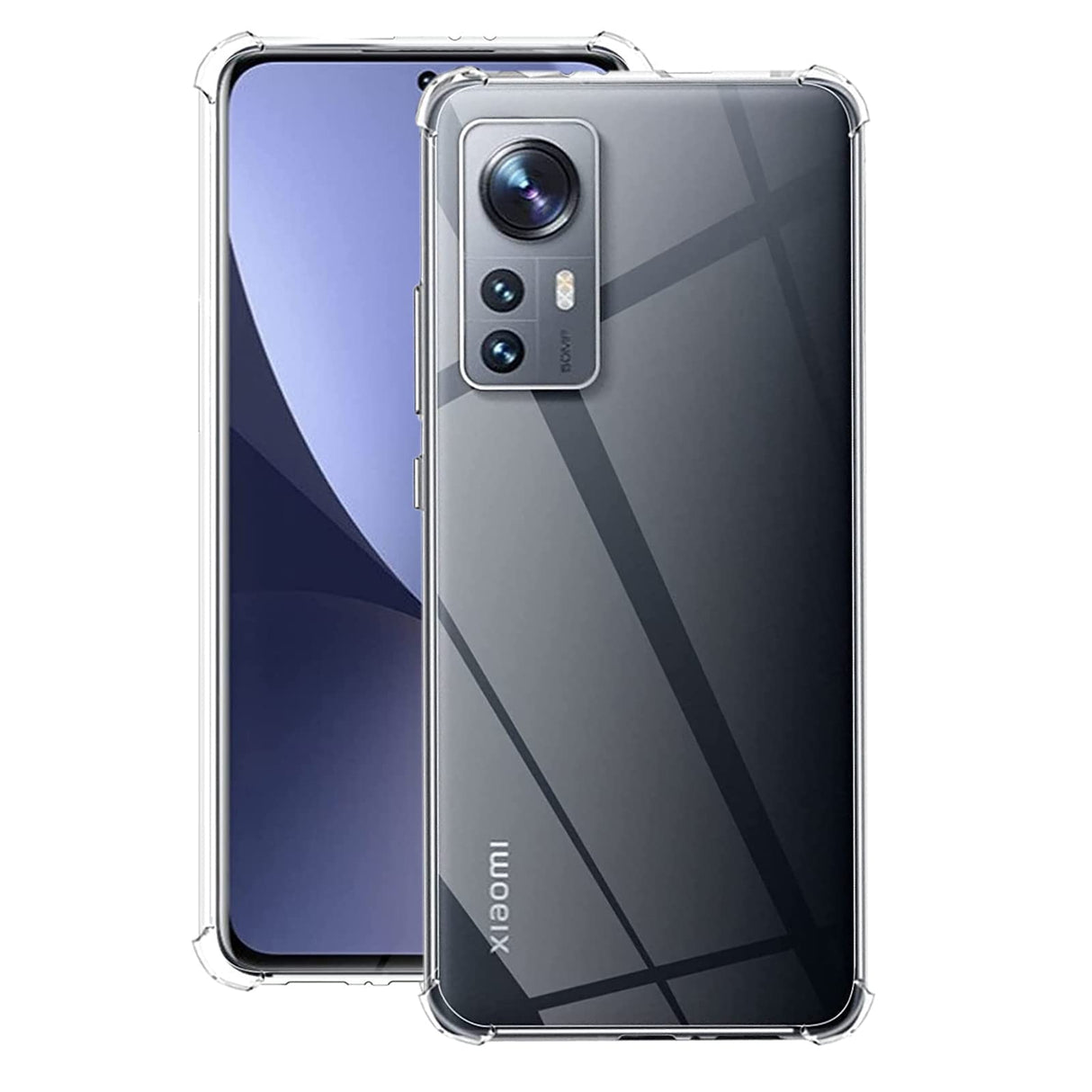 AWH Clear Case for Xiaomi Mi 12, Crystal Clear Back Protective Case Ultra Thin Shock Absorption Soft TPU Mobile Phone Case Anti-Scratch Silicone Case.