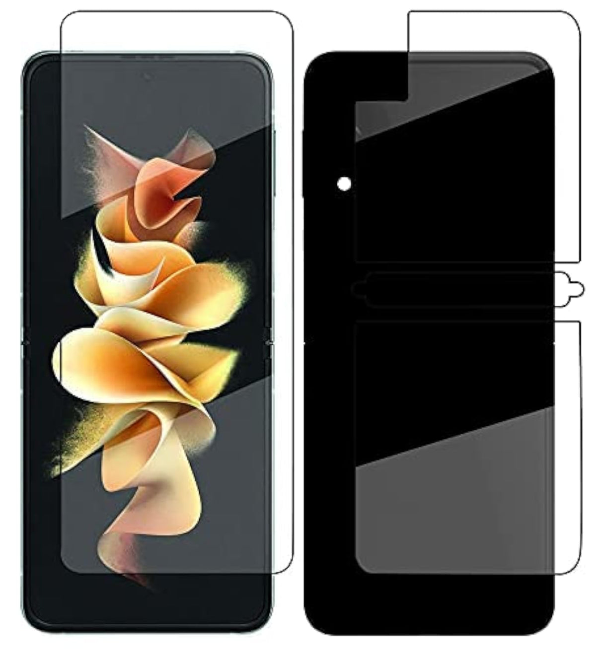 AWH Screen protector Compatible with Samsung Galaxy Z Flip 3 Screen Protector, Soft HD Clear Anti-Scratch Bubble-Free Full Coverage Screen Protector Film for Samsung Galaxy Z Flip 3 2021