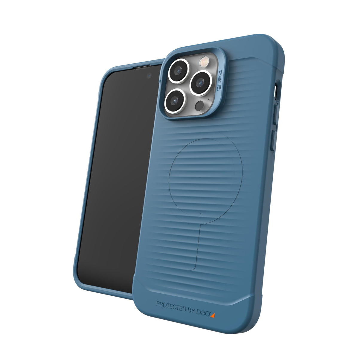 جراب ZAGG Havana Snap المقوى بالجرافين لهاتف iPhone 14 Pro Max، متوافق مع MagSafe، خفيف الوزن، محمي بـ D30، غطاء خلفي مقاوم للصدمات للهاتف (أزرق)