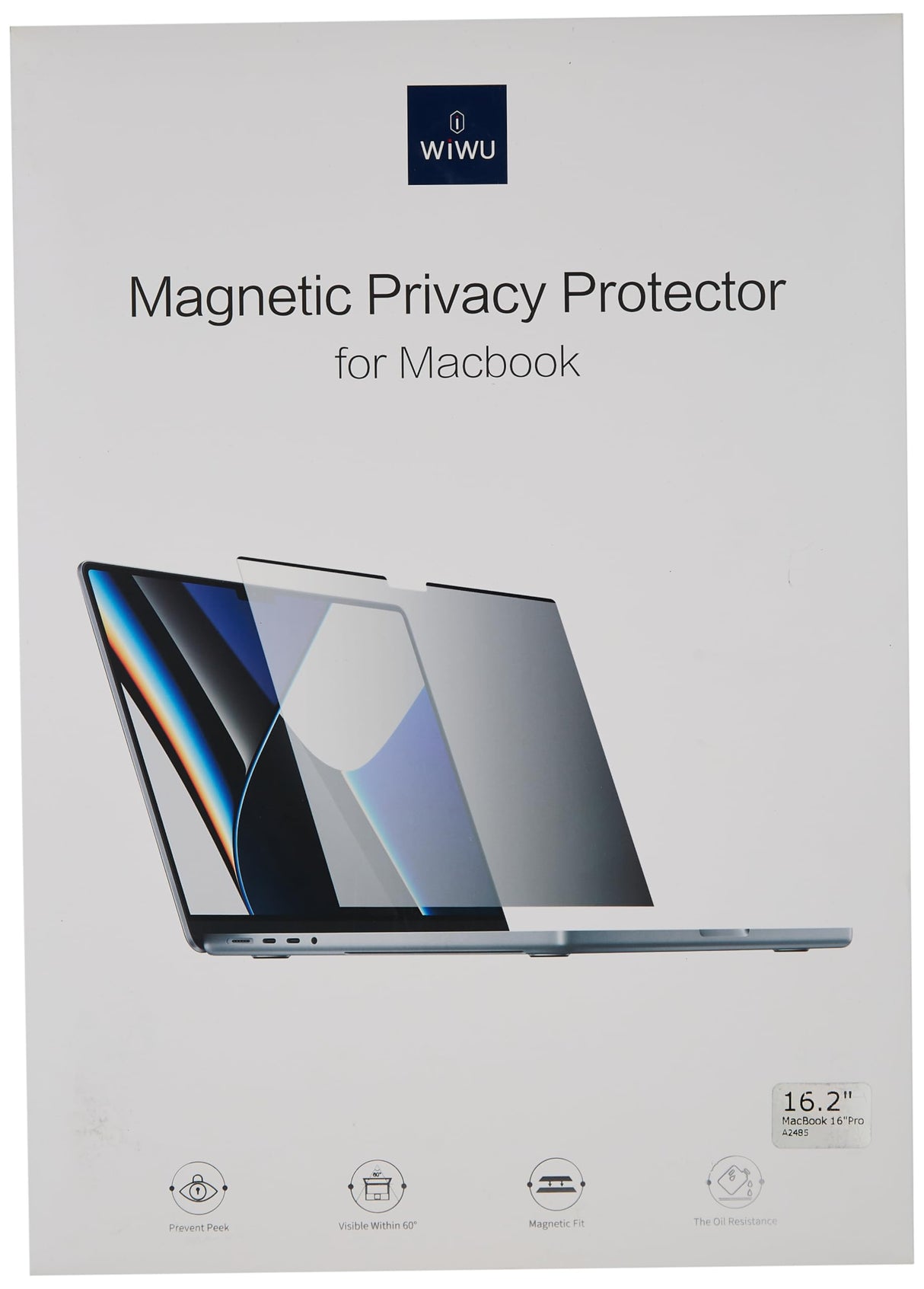 واقي شاشة مغناطيسي للخصوصية من WIWU لجهاز ماك بوك 16.2 بوصة (2021)