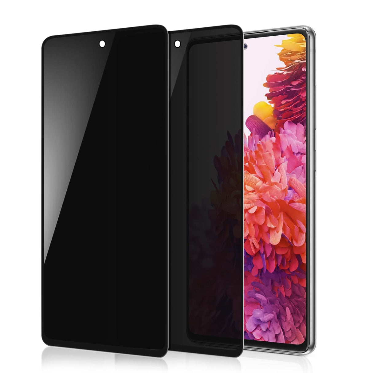 واقي شاشة AWH (قطعتان) مصمم لهاتف Samsung Galaxy S20 FE/A51/A52(4G/5G)/A53 5G، واقي شاشة مضاد للتوهج، مغطى بالكامل بطبقة من الزجاج المقوى، حافة 2.5D، بدون فقاعات، 6.5 بوصة