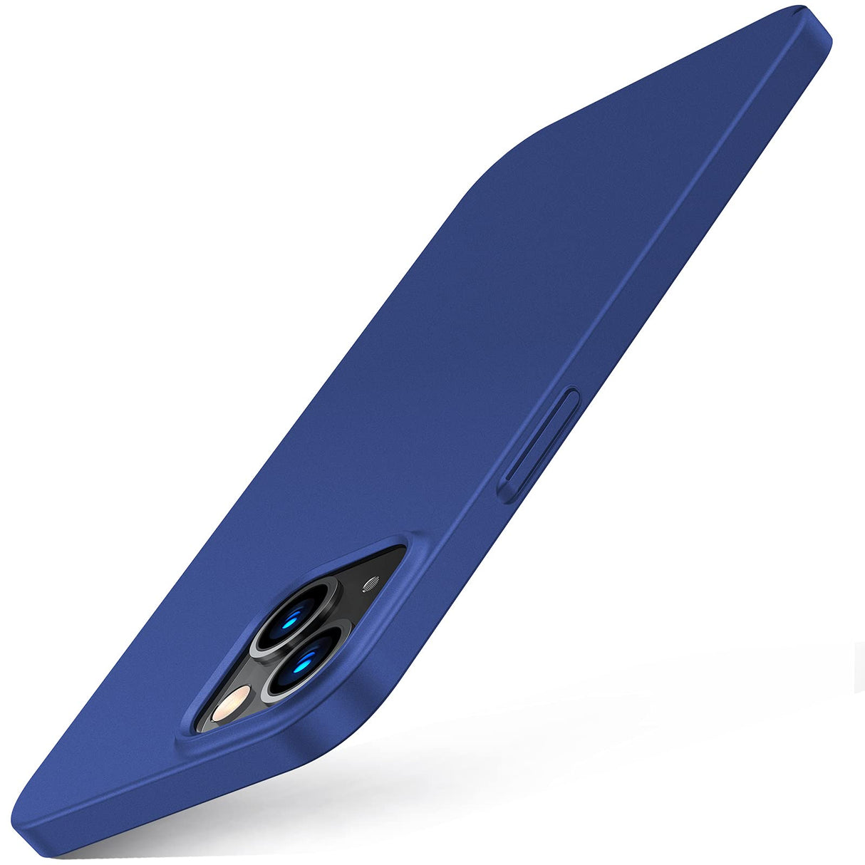 جراب TORRAS فائق النحافة لهاتف iPhone 13 مع واقي شاشة 2*، [قبضة رفيعة وحماية متينة] جراب iPhone 13 صلب حريري غير لامع بلمسة نهائية مخملية مع واقي شاشة لهاتف iPhone 13 (سلسلة Decency) - أزرق