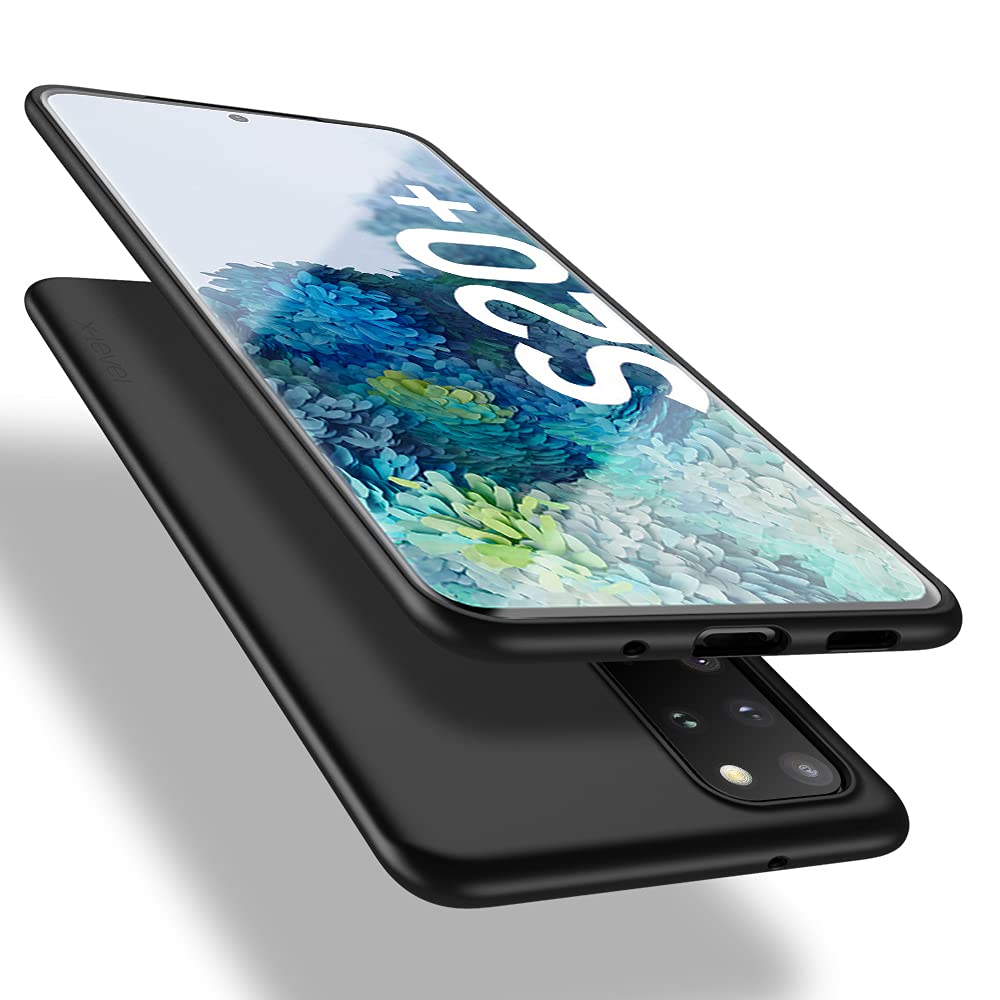 X-level Samsung Galaxy S20 Plus Case for Man Girl Women, [Guardian Series] Ultra Thin Slim Fit Soft Flexible TPU Bumper Matt Finish Protective Phone Cover Case for Samsung Galaxy S20 Plus 5G - Black