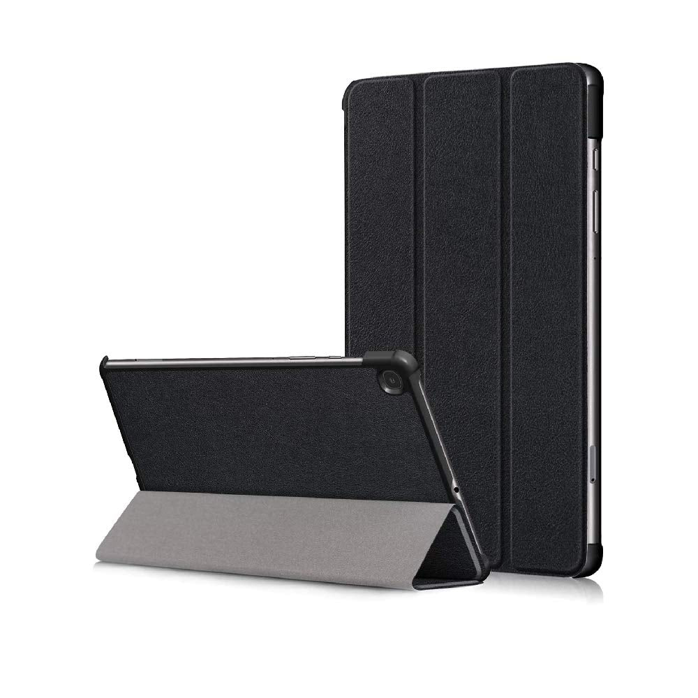 Trands 10.4 Inches Ultra Slim Case Fold Cover With Auto Sleep And Wake Folio For Samsung Galaxy Tab S6 Lite, Black