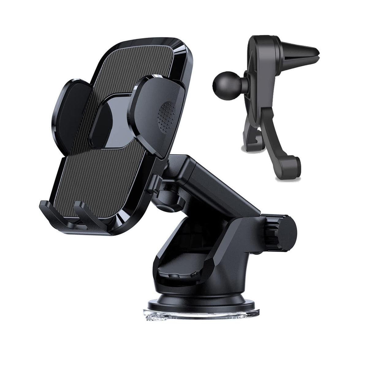 Zurligi 10PCS Car Phone Holder, Dashboard Phone Holder Automatic Suction Cup, Freely Retractable, Suitable for Smooth Desktop, 360° Rotating Extension Arm, Compatible with More than 99% Smartphones