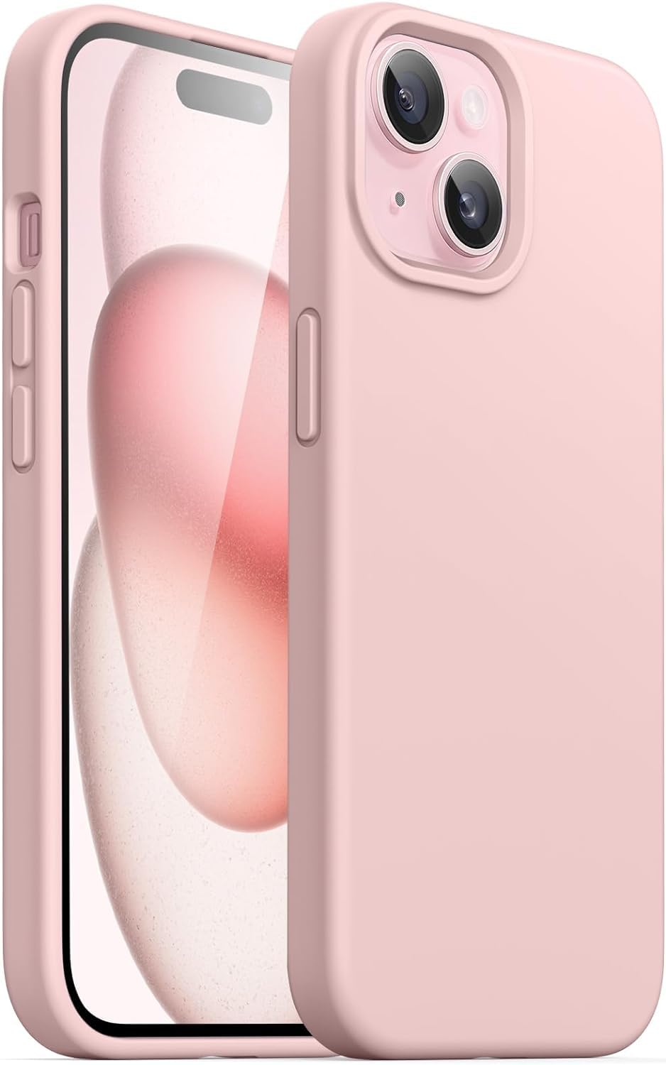 جراب YU WELL iPhone 15 شفاف مقاس 6.1 بوصة مضاد للاصفرار لهاتف iPhone 15 جراب شفاف رفيع وشفاف للغاية لهاتف iPhone 15 جراب واقٍ مقاوم للصدمات لهاتف Apple iPhone (iPhone 15 plus وردي)