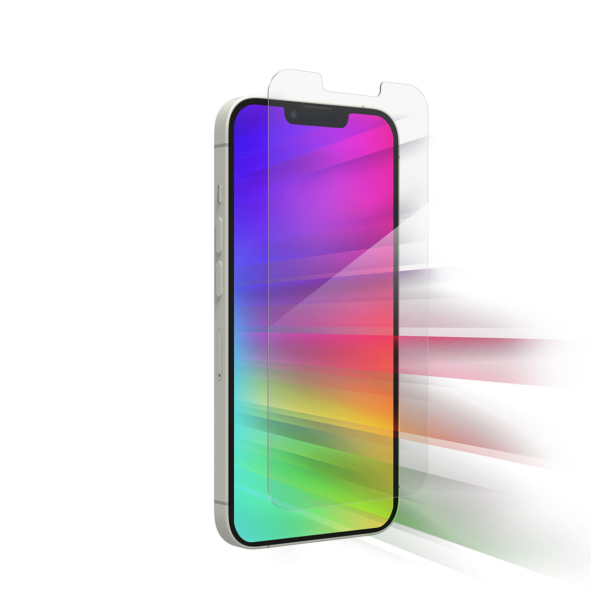 واقي شاشة ZAGG InvisibleShield Glass Elite VisionGuard لهاتف Apple iPhone 14/13/ 13 Pro - أقوى بـ 5 مرات، حماية من الضوء الأزرق، تقنية مضادة لبصمات الأصابع، سهل التركيب